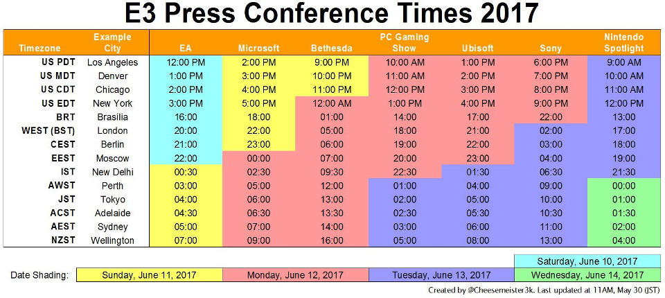 Get Organized For E3: Schedule & Stream Details | Gamerz Unite